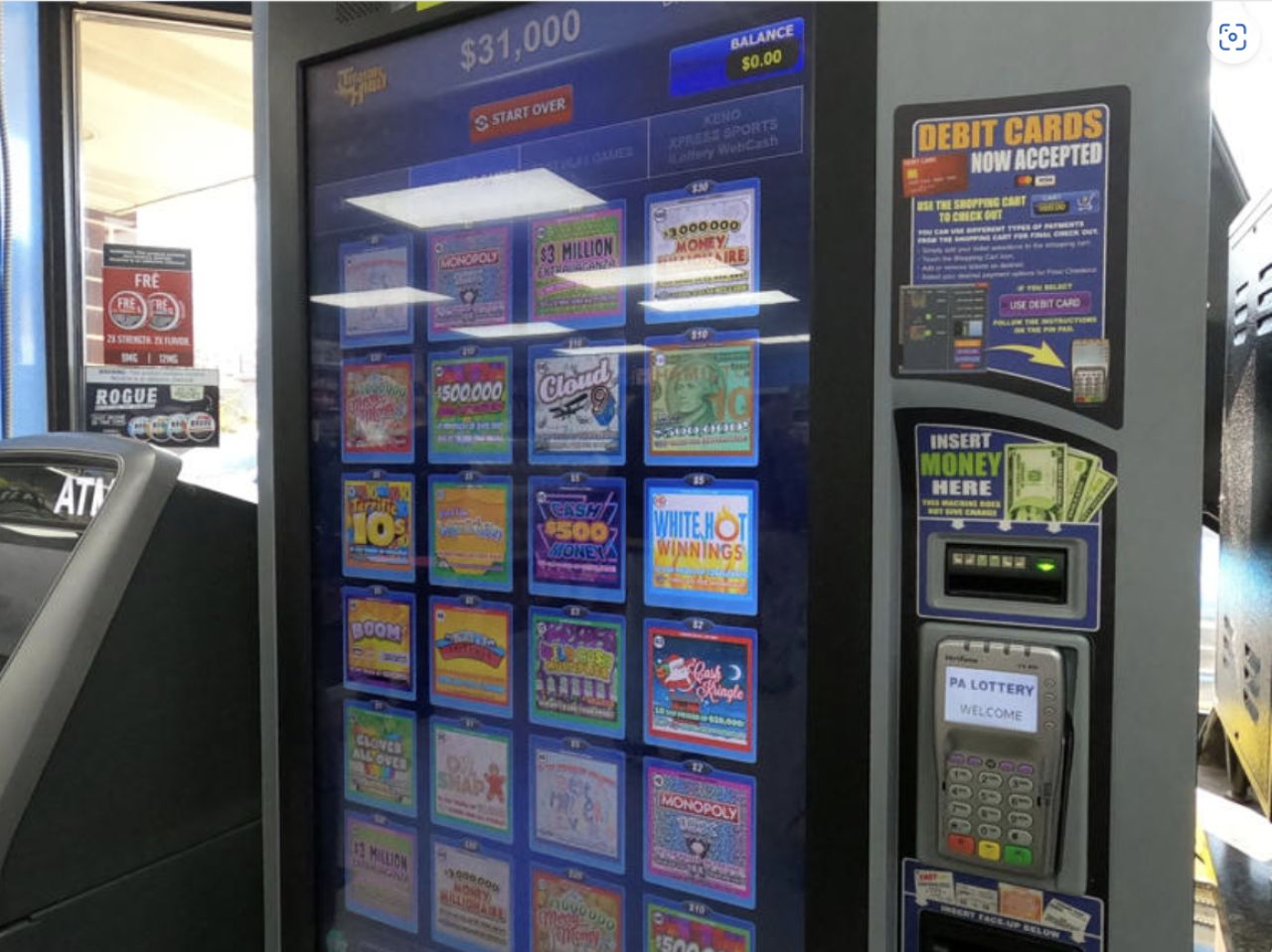 Pennsylvania Lottery Player Wins $131K Fast Play Jackpot in Beaver County
