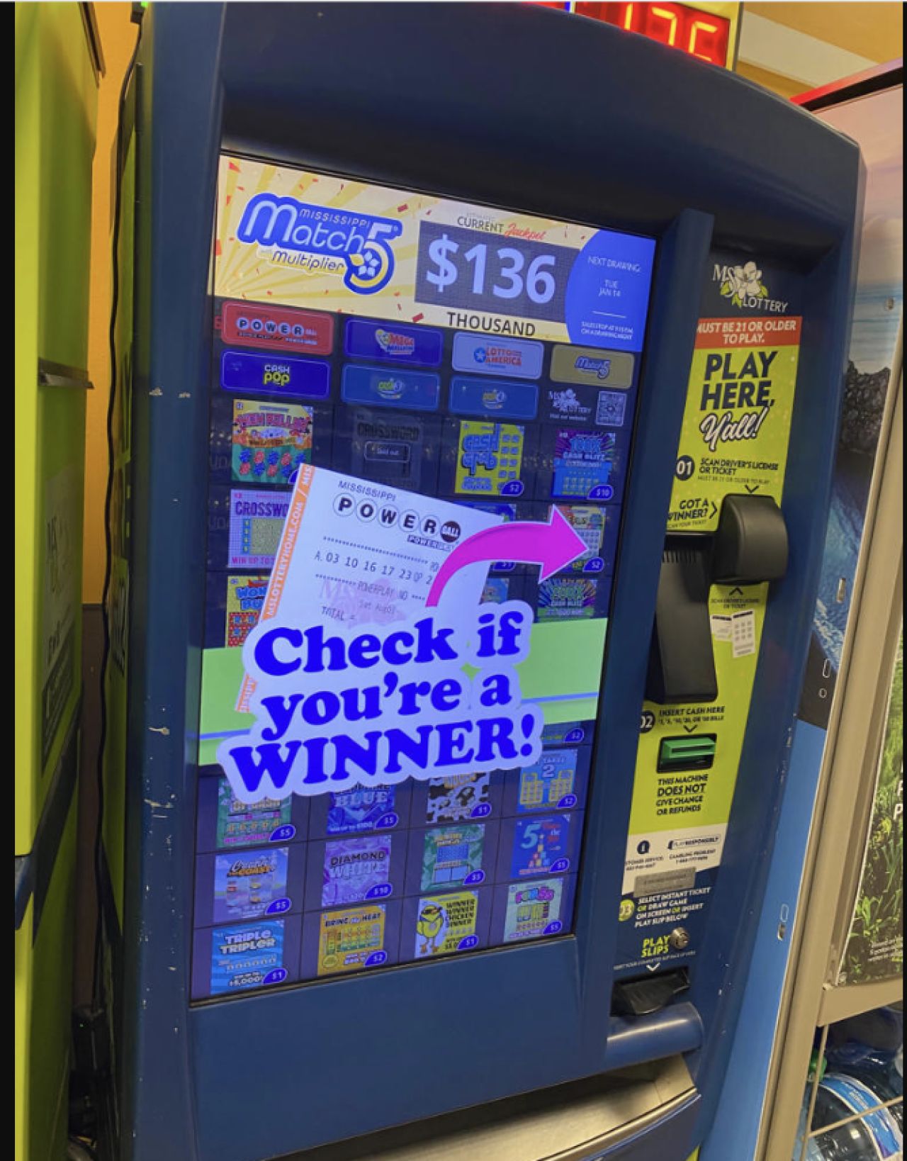 Mississippi Lottery Results for June 16, 2026: Winning Numbers for Match 5, Cash 3, Cash 4 and Cash Pop