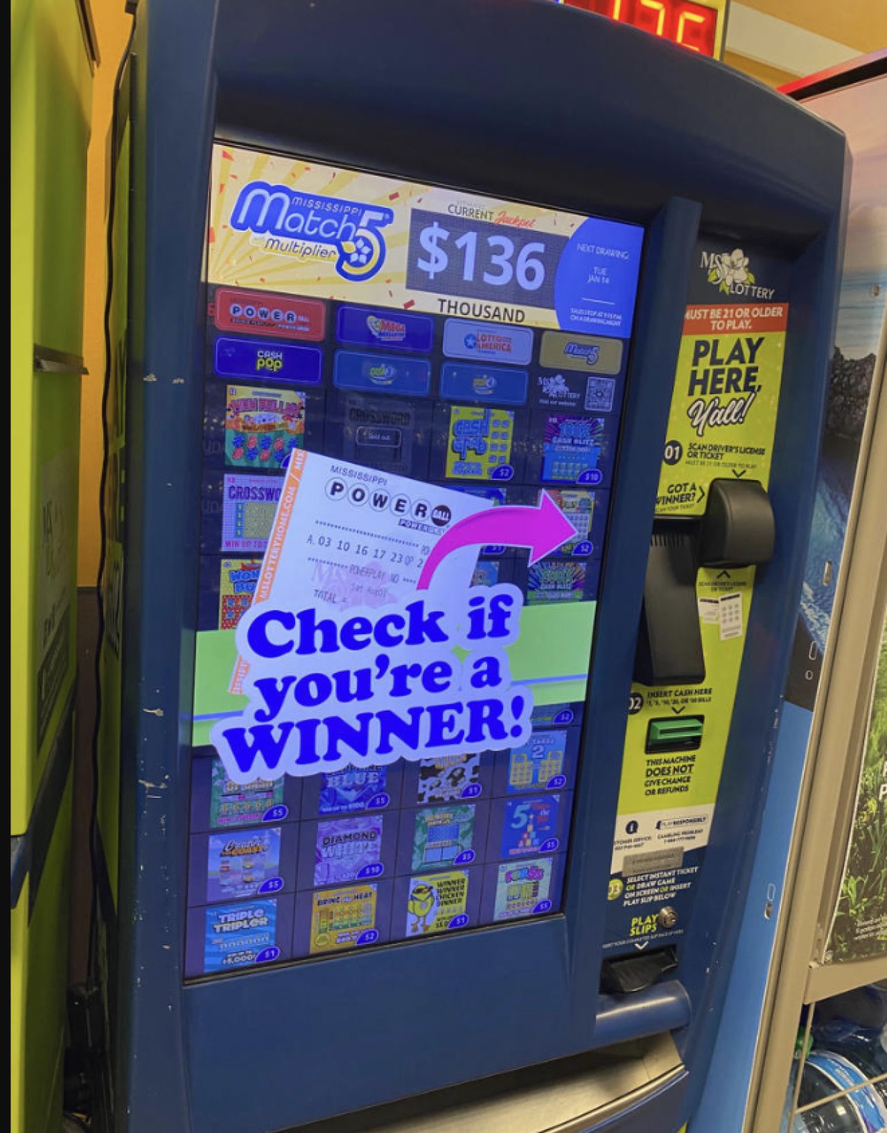 Mississippi Lottery Winners Check: Match 5, Cash 3, Cash 4 and Cash Pop Results