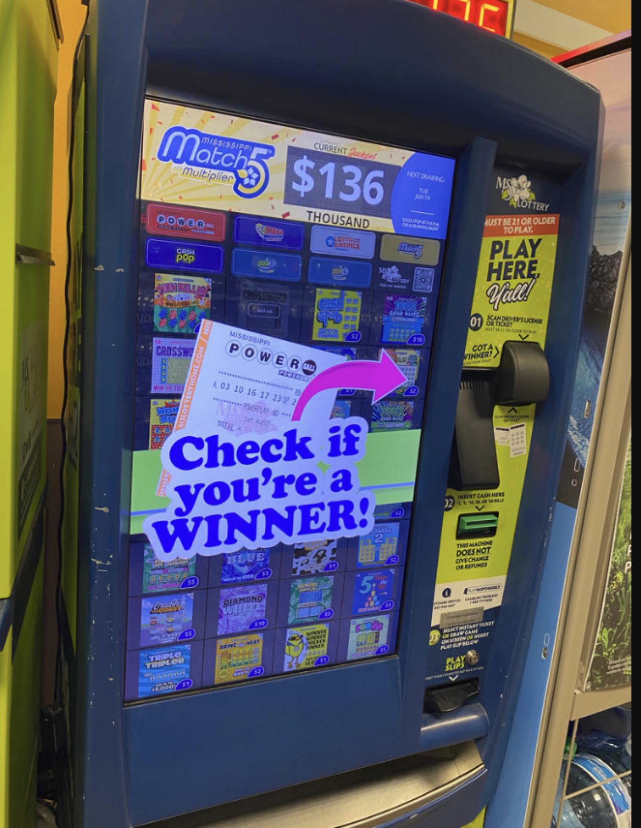 Mississippi Lottery Results for August 20, 2026: Winning Numbers for Match 5, Cash 3, Cash 4 &amp; Cash Pop