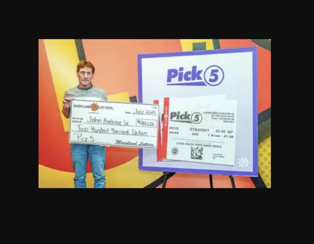 Maryland Man Wins $200,000 After Same Pick 5 Numbers Hit 4 Times
